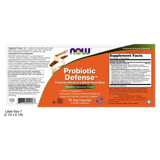 Now Foods Probiotic Defense 90 Capsules