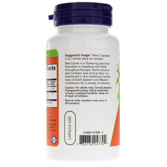 Now Foods Red Clover 375mg 100 Capsules