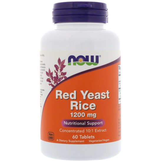 Now Foods Red Yeast Rice 1200mg 60 Tablets