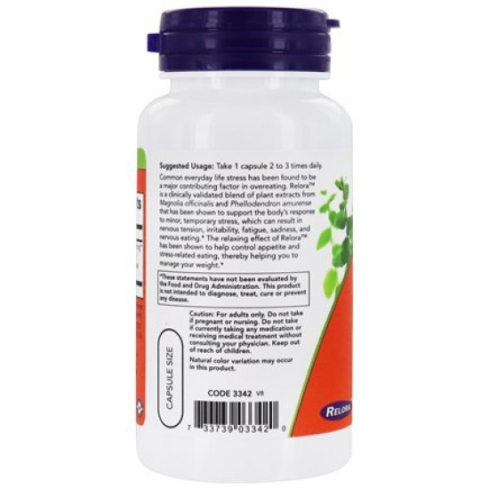 Now Foods Relora 300mg 60 Capsules