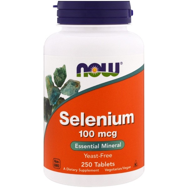 Now Foods Selenium 100mcg 100 Tablets