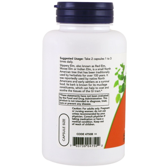 Slippery Elm 400mg - Relieve Heartburn