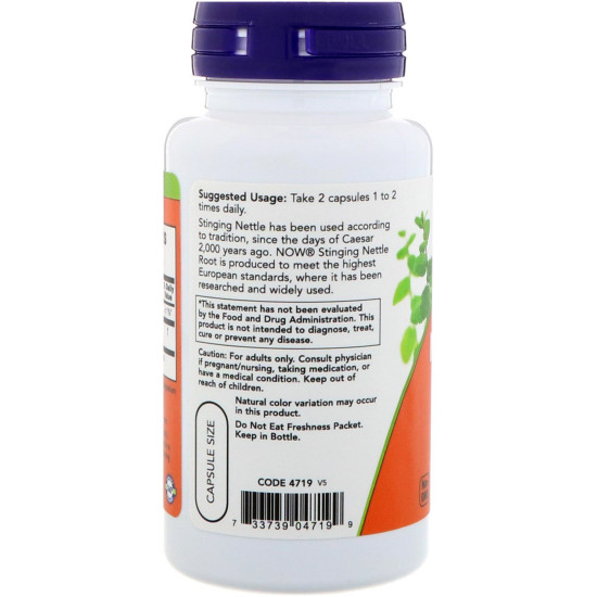 Now Foods Stinging Nettle Root Extract 250mg 90 Capsules