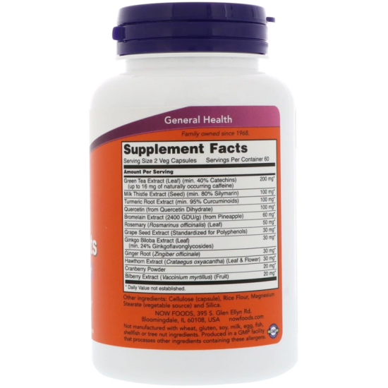 Now Foods Super Antioxidants with Herbal Extracts 60 Capsules