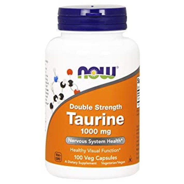 Now Foods Taurine Double Strength 1000mg 100 Capsules