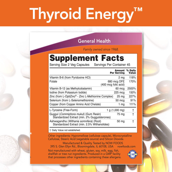 Now Foods Thyroid Energy 90 Capsules