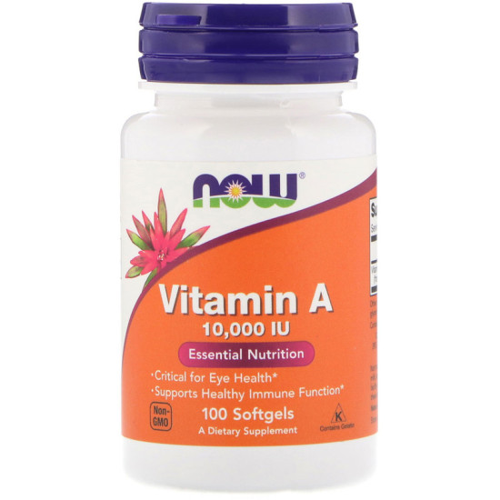 Now Foods Vitamin A 10000IU 100 Softgels