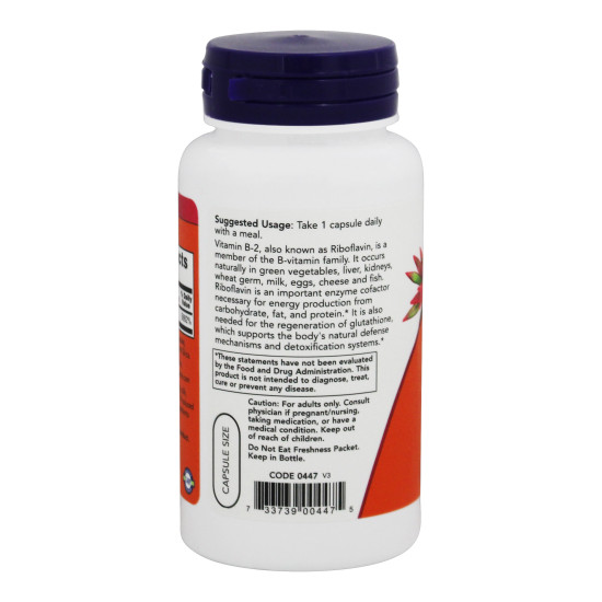 Vitamin B2 Riboflavin 100mg - Energy Production