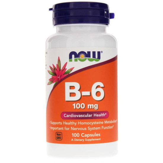 Now Foods Vitamin B6 100 Capsules