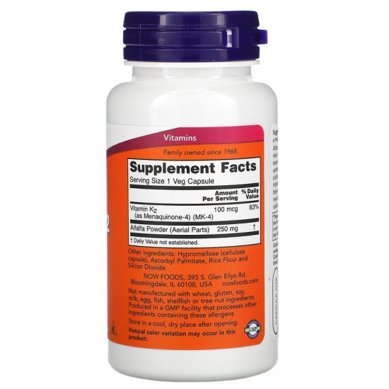 Vitamin K2 MK7 100mcg - Bone Health Support