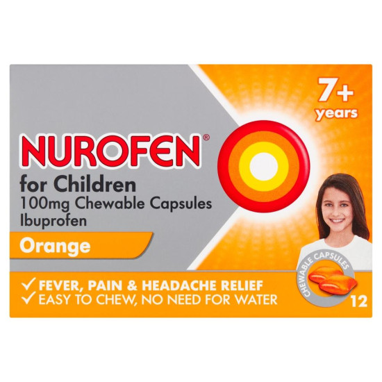 Nurofen For Children 7+ Chewable Orange