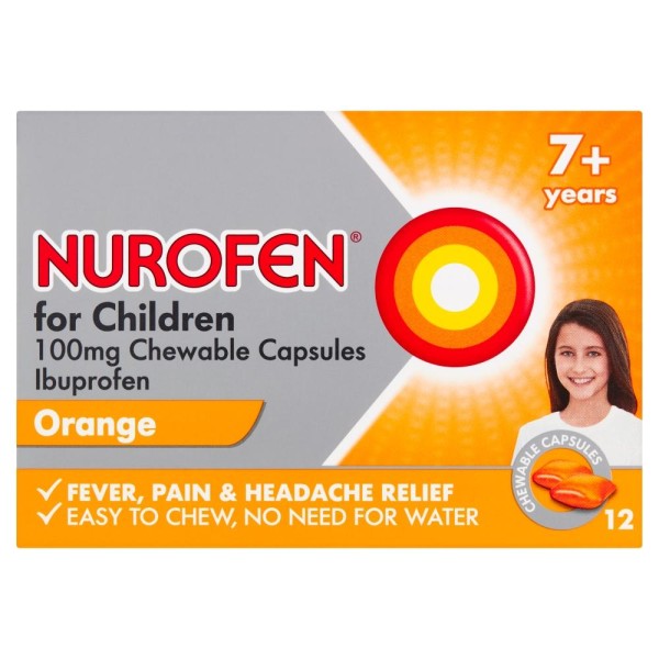 Nurofen For Children 7+ Chewable Orange