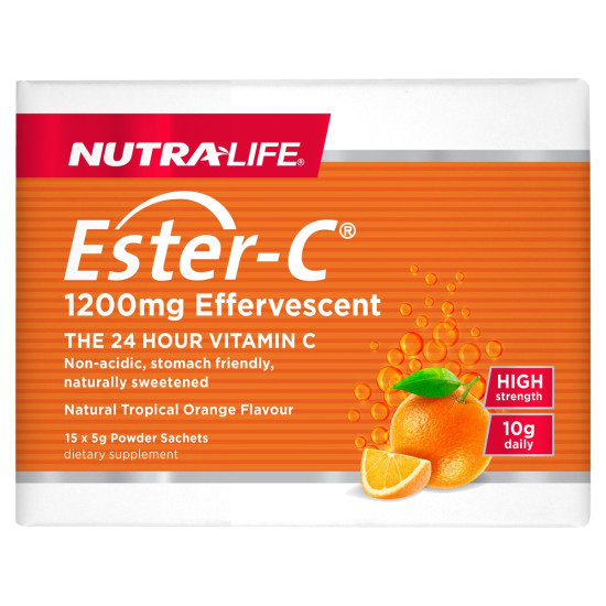 Nutralife Ester C 1200mg Effervescent 15 Sachets