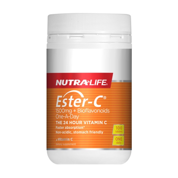 Nutralife Ester C 1500mg + BioFlavonoids 100 Tablets