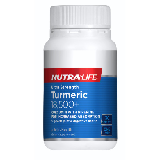 Nutralife Turmeric 18,500+ Ultra Strength 30 Capsules