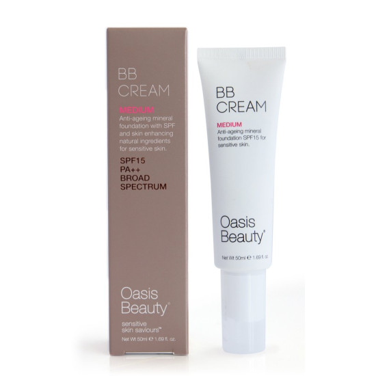 Oasis Beauty BB Cream SPF15 Medium Shade 50ml