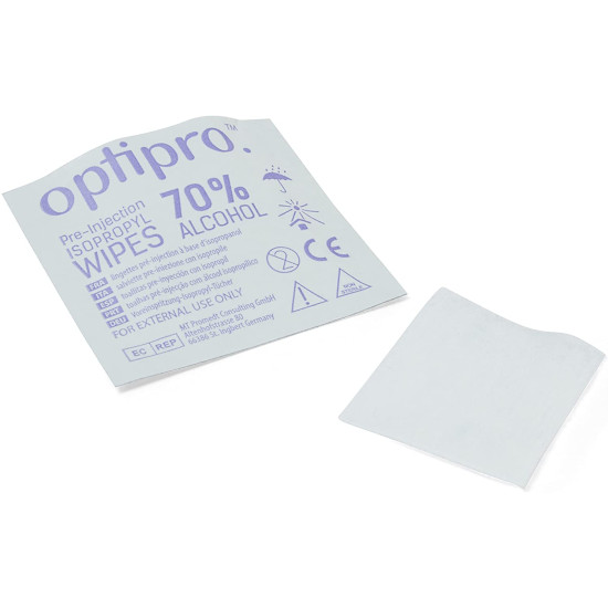 Pre-injection Isopropyl Swabs - Alcohol Wipes