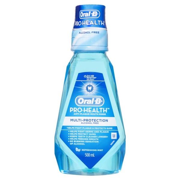 Oral B Pro-Health Alcohol Free Mouth Rinse 500ml