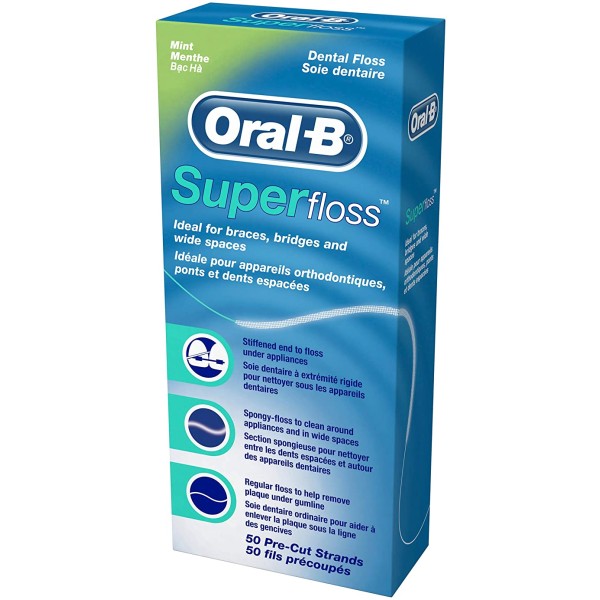 Oral B Super Floss 50 Pre-Cut Strands