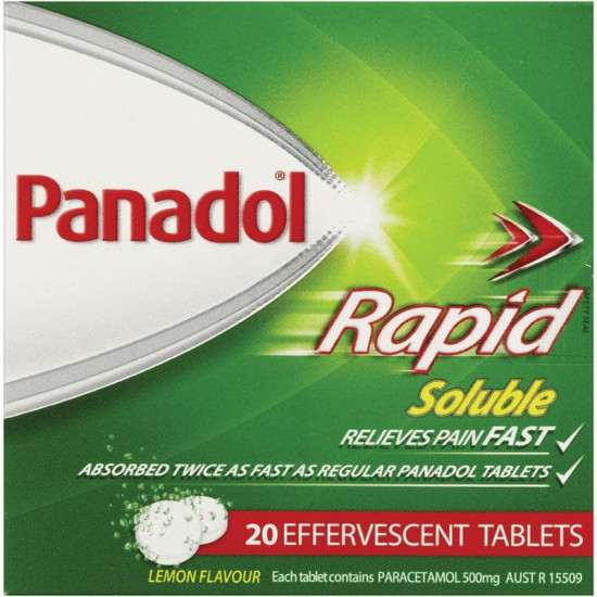 Panadol Rapid Soluble 20 Effervescent Tablets