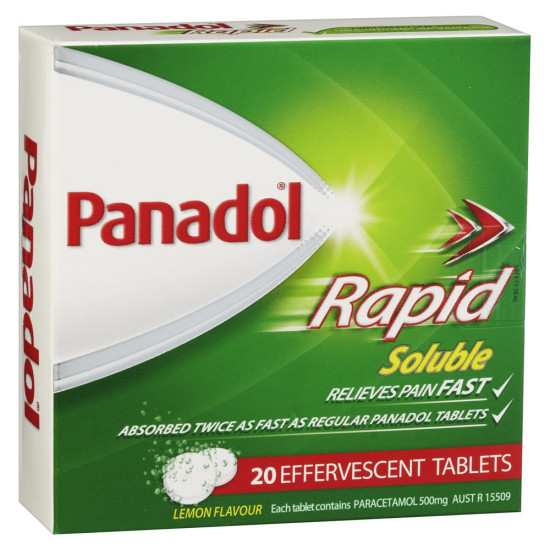 Panadol Rapid Soluble 20 Effervescent Tablets