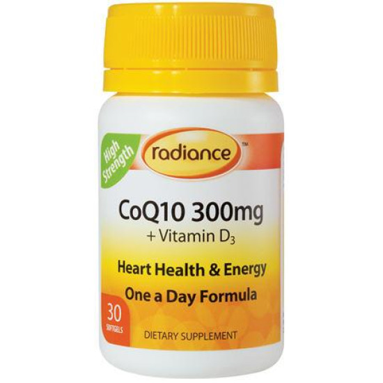 Radiance CoQ10 300mg 30 Capsules