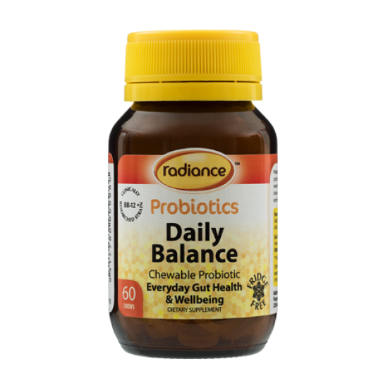 Radiance Probiotics Daily Balance Chewable 60 Tablets