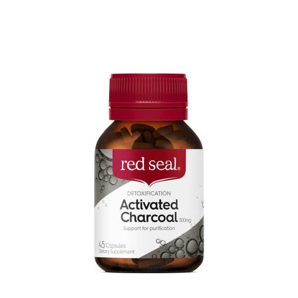 Red Seal Caps Activated Charcoal 300mg 45s