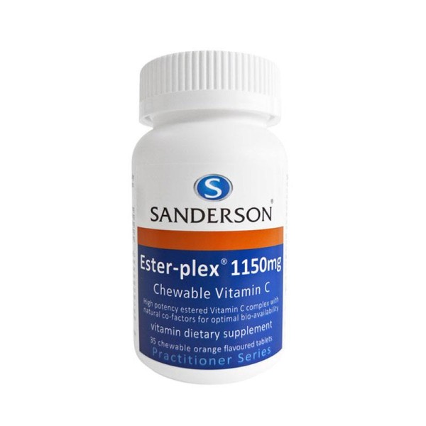 Sanderson Ester-Plex Vitamin C 1150mg Orange Chewable 35 Tablets