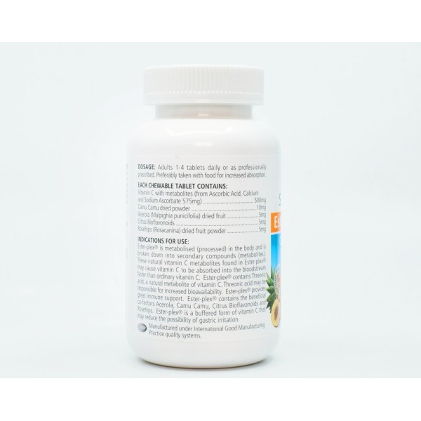 Sanderson Ester-Plex Vitamin C 600mg Orange Chewable 220 Tablets