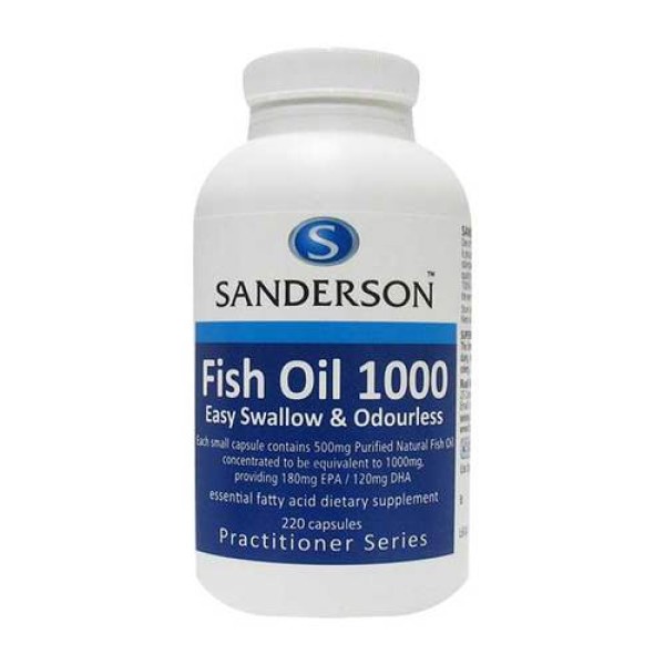 Sanderson Fish Oil 1000mg 220 Capsules