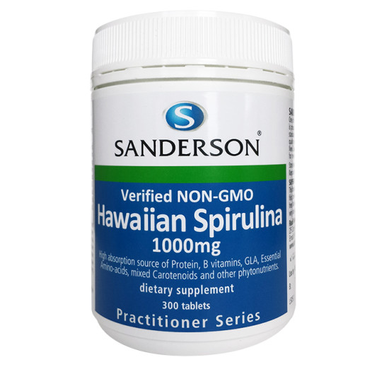 Sanderson Hawaiian Spirulina 1000mg 300 Tablets