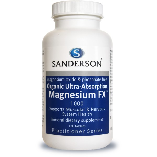 Sanderson Organic Magnesium FX 120 Tablets