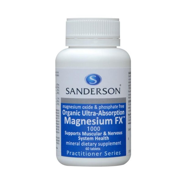 Sanderson Organic Magnesium FX 60 Tablets