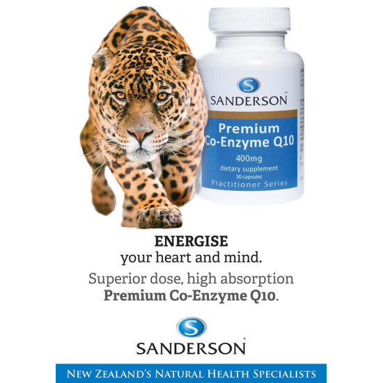 Sanderson Premium Co-Enzyme Q10 400mg 30 Capsules