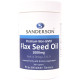 Sanderson Premium Organic Flax Seed Oil 1000mg 300 Capsules