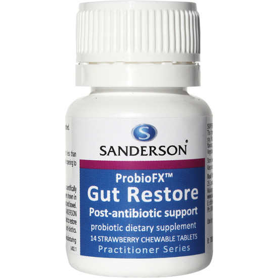 Sanderson Probiotic Gut Restore Antibiotic Support 14 Tablets