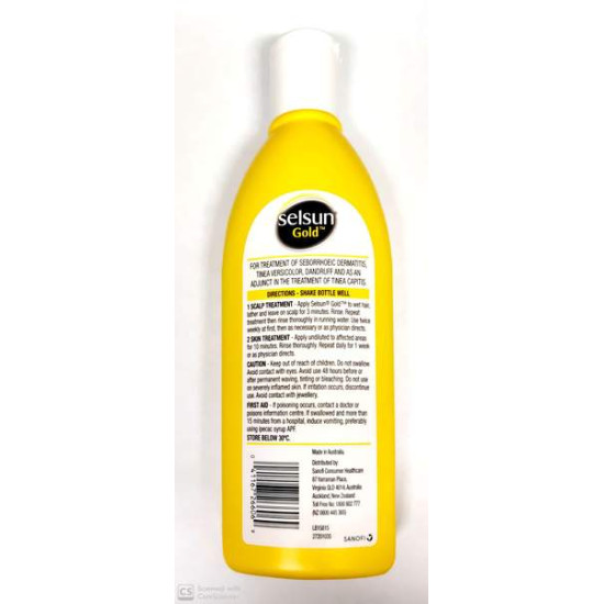 Selsun Gold Anti Dandruff Treatment Shampoo