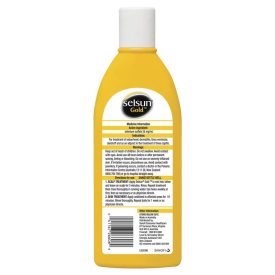 Selsun Gold Anti Dandruff Treatment Shampoo