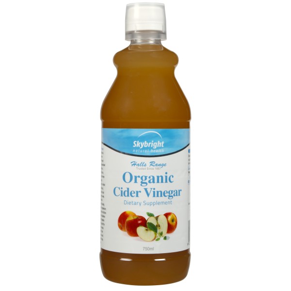 Skybright Halls Range - Organic Apple Cider Vinegar 750ml