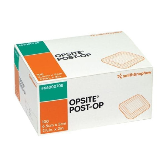 Smith & Nephew Opsite Post-Op Dressing 6.5cmx5cm 100 Pieces