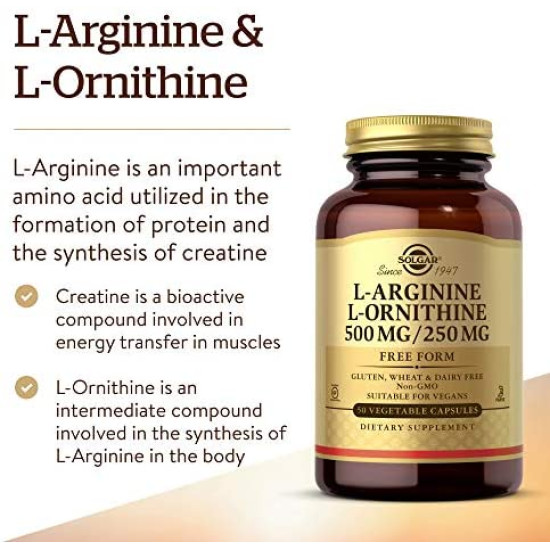 Solgar L-Arginine/L-Ornithine 500/250mg