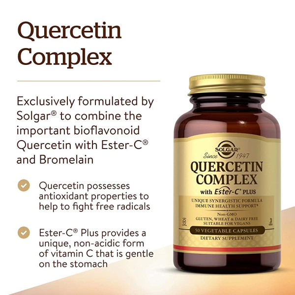 Solgar Quercetin Complex with Ester C Plus Capsules