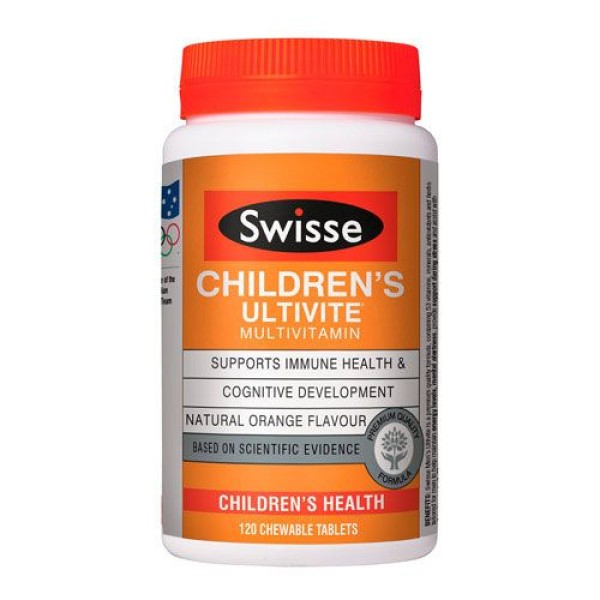 Swisse Children's Ultivite Chewable 120 Tablets 