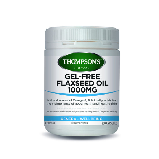 Thompson's Flax Seed Oil 200 Capsules