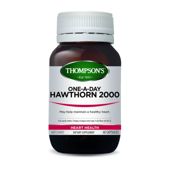 Thompson's Hawthorn 2000 One-A-Day 60 Capsules (Product Discontinued)