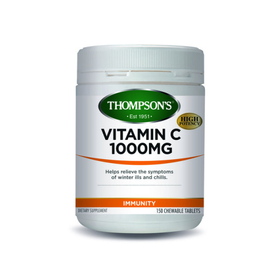 Thompson's Vitamin C 1000mg Chewable 150 Tablets (Extra Hot Deal)