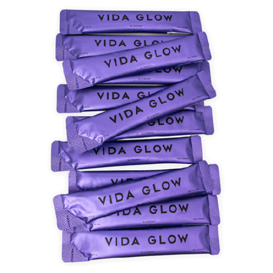 Vida Glow Natural Marine Collagen Blueberry 30 Sachets