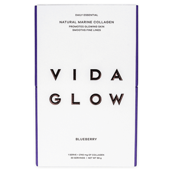 Vida Glow Natural Marine Collagen Blueberry 30 Sachets