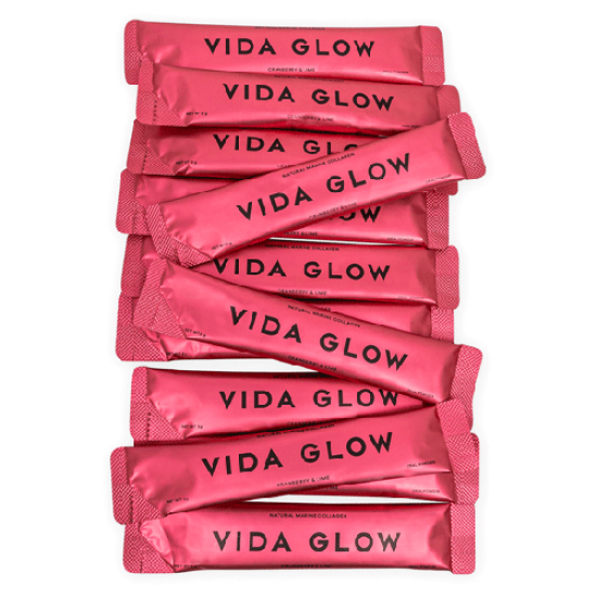 Vida Glow Natural Marine Collagen Cranberry and Lime 30 Sachets